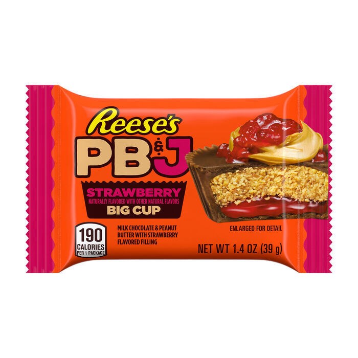 Reeses Big Cup PB&J with Strawberry 1.4oz