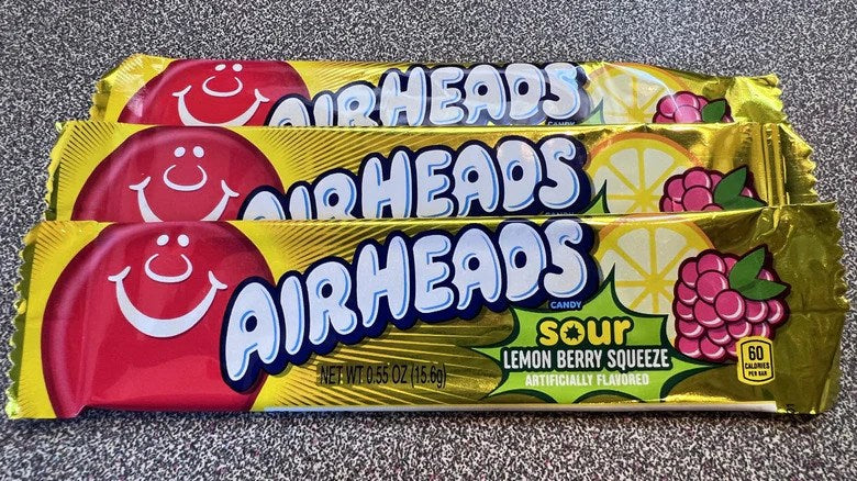 Airheads Variety Pack Bar Sour Lemon Berry Squeeze 0.55oz