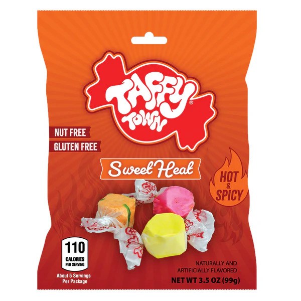 Taffy Town Salt Water Taffy Sweet Heat 3.5oz/99g