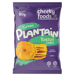 Cheeky Foods Toston Plantain Chips Salted 80g