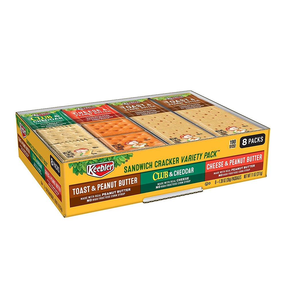 Keebler Sandwich Crackers Variety 8 Pack 11oz/311g