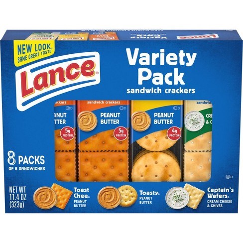 Lance Variety Pack Cracker Sandwich 8pk 11.4oz/323g