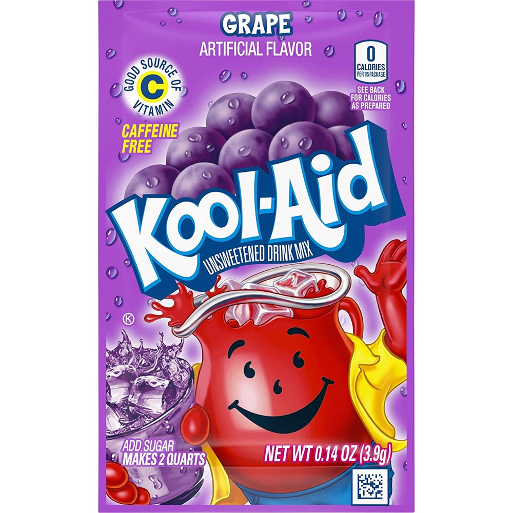 Kool Aid Drink Mix Grape 0.14oz/3.9g