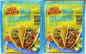 Casa Mamita 25% Less Sodium Taco Seasoning Mix 1oz/28g