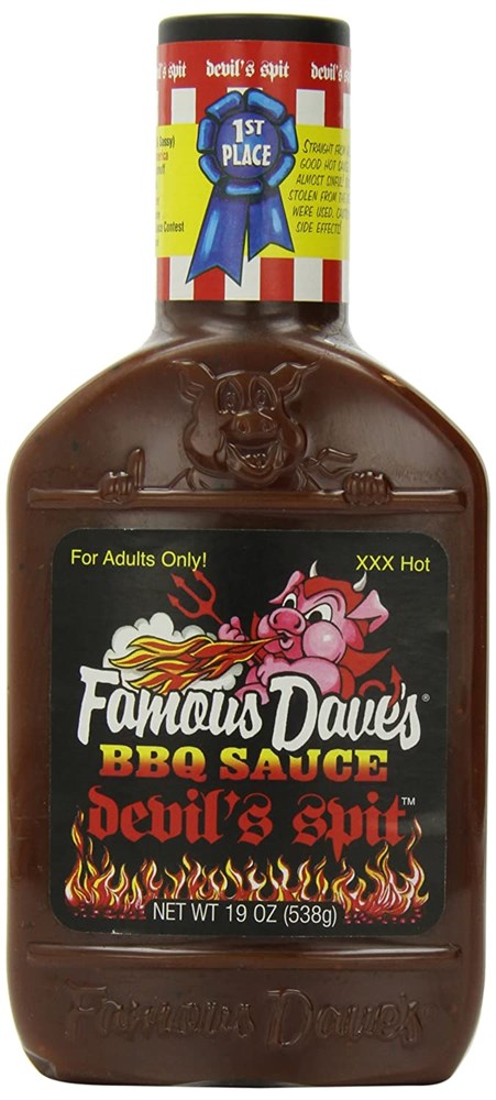 Famous dave's devil's spit bbq sauce hot sale