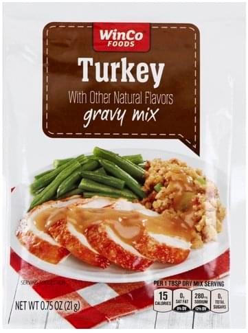 Winco Gravy Mix Turkey 0.75 oz/21g