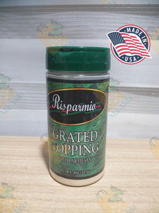 Risparmio Grated Topping with Parmesan 8oz/227g