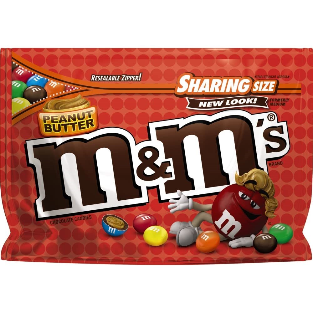 M&Ms Peanut Butter Red White & Blue Sharing Pack 9oz