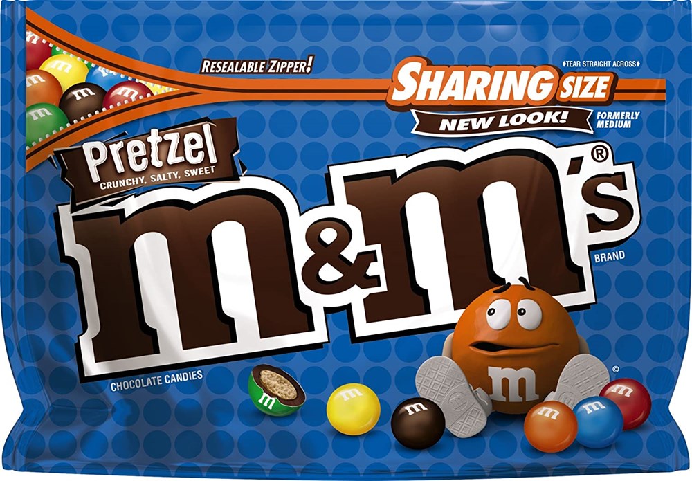 M&Ms Pretzels Sharing Size 8oz/226.8g