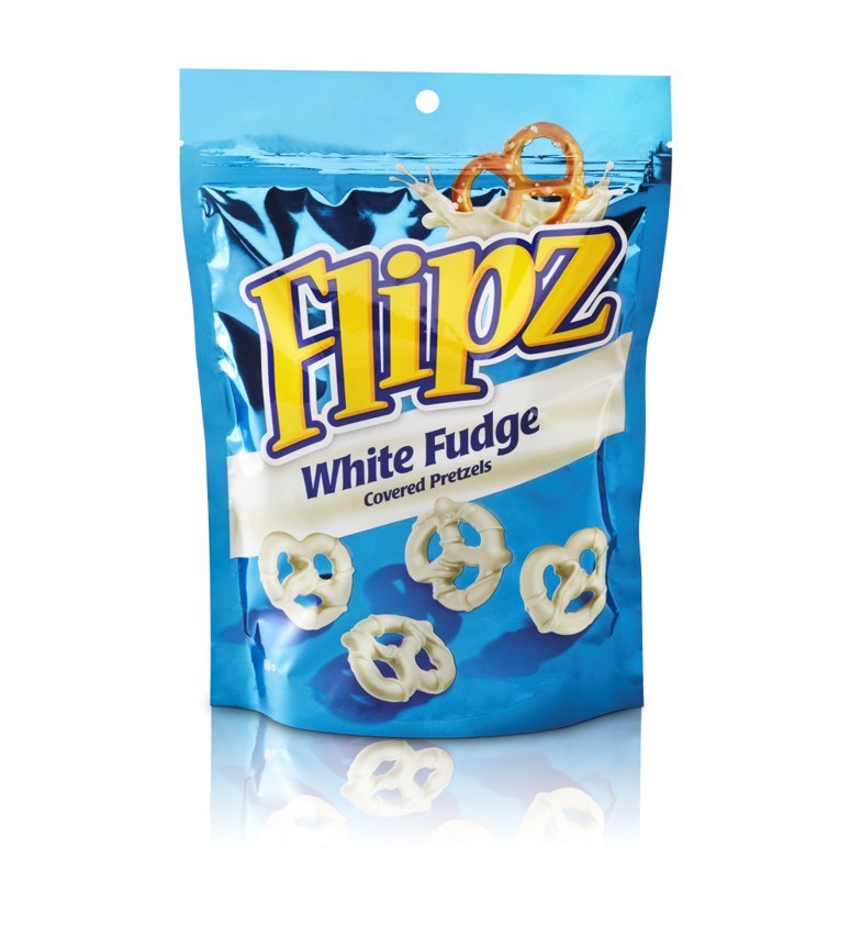 Flipz White Fudge Covered Pretzels 3.25oz/92g