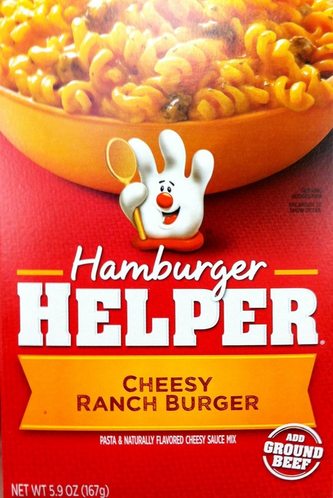 Hamburger Helper Cheesy Ranch Burger