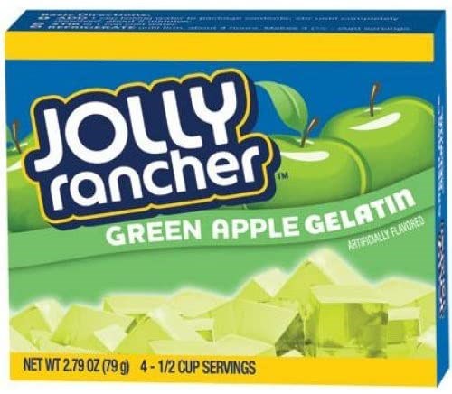 Jolly Rancher Gelatin Green Apple 2.79oz/79g