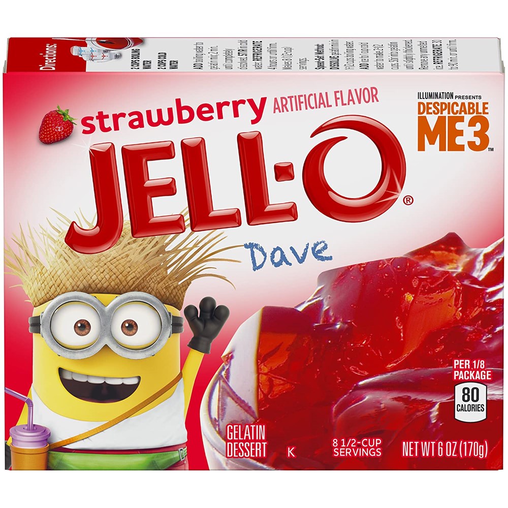 Jello Strawberry Gelatin 6oz/170g