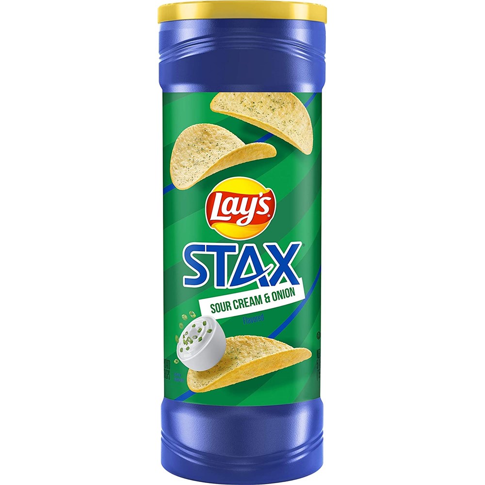 Lays Stax Sour Cream & Onion 5.5oz/155.9g