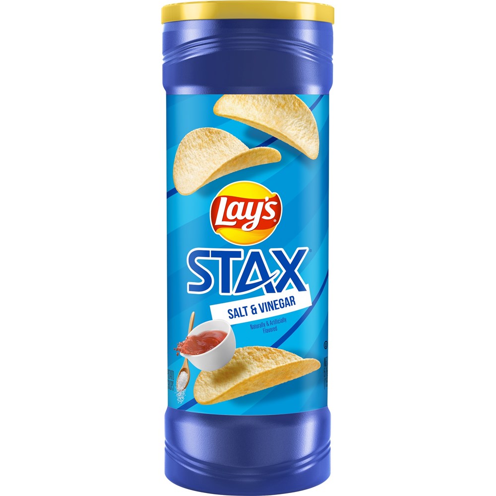 Lays Stax Salt & Vinegar 5.5oz/155.9g