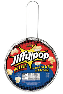 Jiffypop Popcorn (pan) butter flavour 4.5 oz/127g