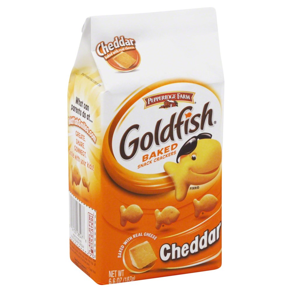 Goldfish Baked Snack Crackers Cheddar 6.6oz/187g