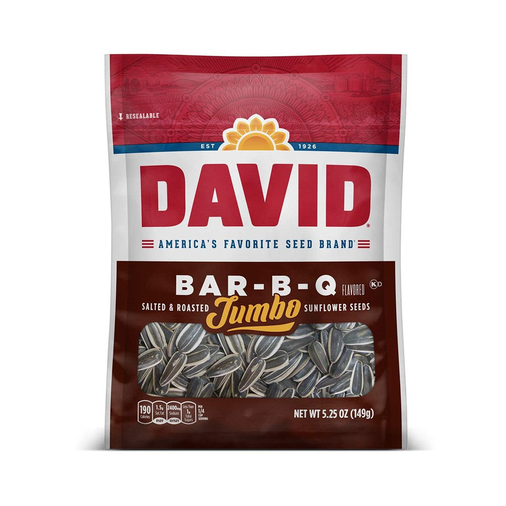 David Jumbo Bar B Q Sunflower Seeds 5.25oz/149g