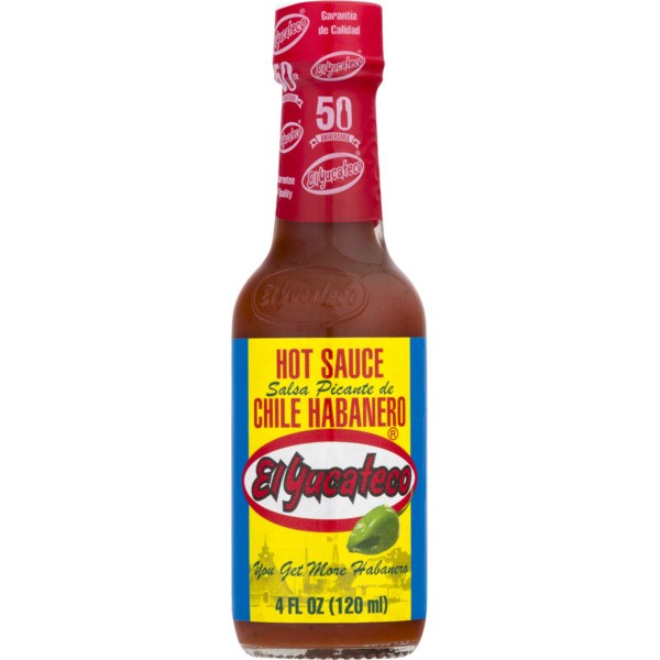 El Yucateco Hot Sauce Red Chile Habanero 4floz/120ml