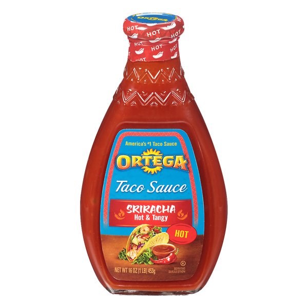 Ortega Taco Sauce Sriracha Hot & Tangay160z/453g