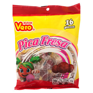 Vero Pica Fresca Chili Covered Strawberry Gummies 3.4oz/96g (Best Before 27th Dec 2023)