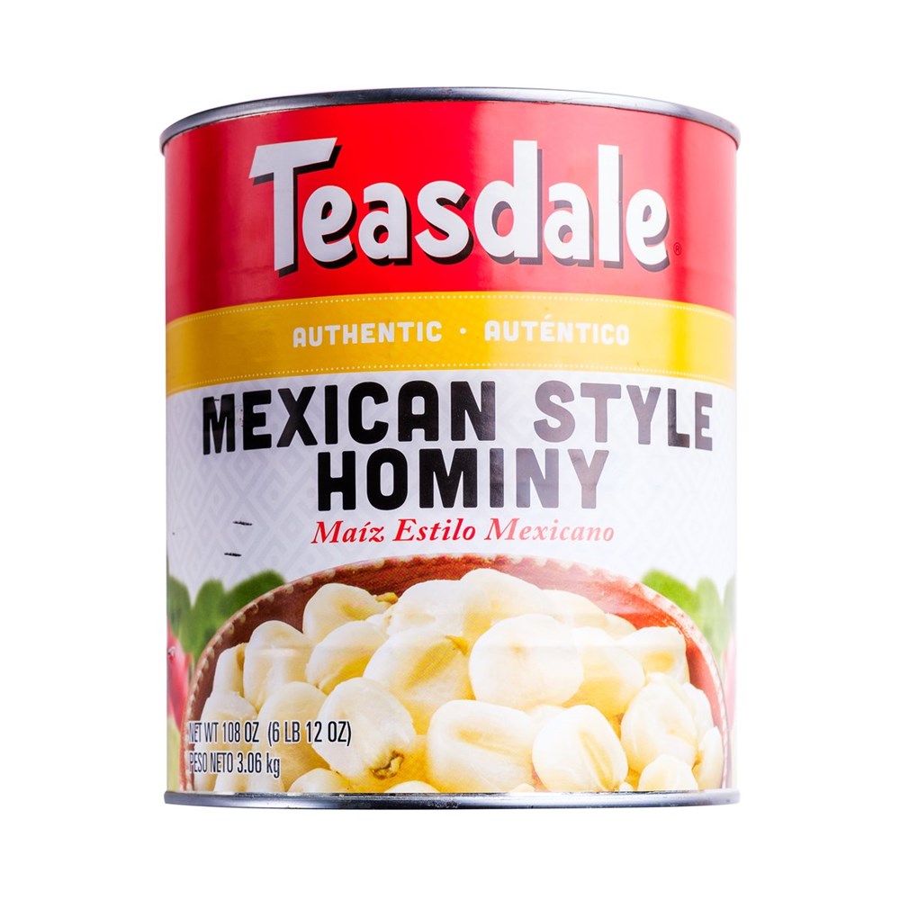 Teasdale Mexican Style Hominy 108oz/3.06kg
