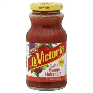 La Victoria Salsa Habanero Mangos Medium 16oz/454g