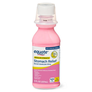 Equate Stomach Relief Bismuth Liquid 8oz/273ml