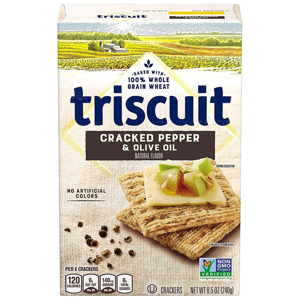 Nabisco Triscuit Cracked Pepper & Olive Oil 8.5oz/240g