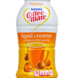 Nestle Coffee Mate Liquid 8oz Hazelnut 8floz/236ml