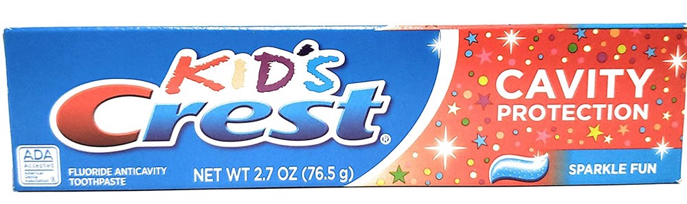 Kids Crest Toothpaste Sparkle Fun Cavity Protection 2.2oz/62g