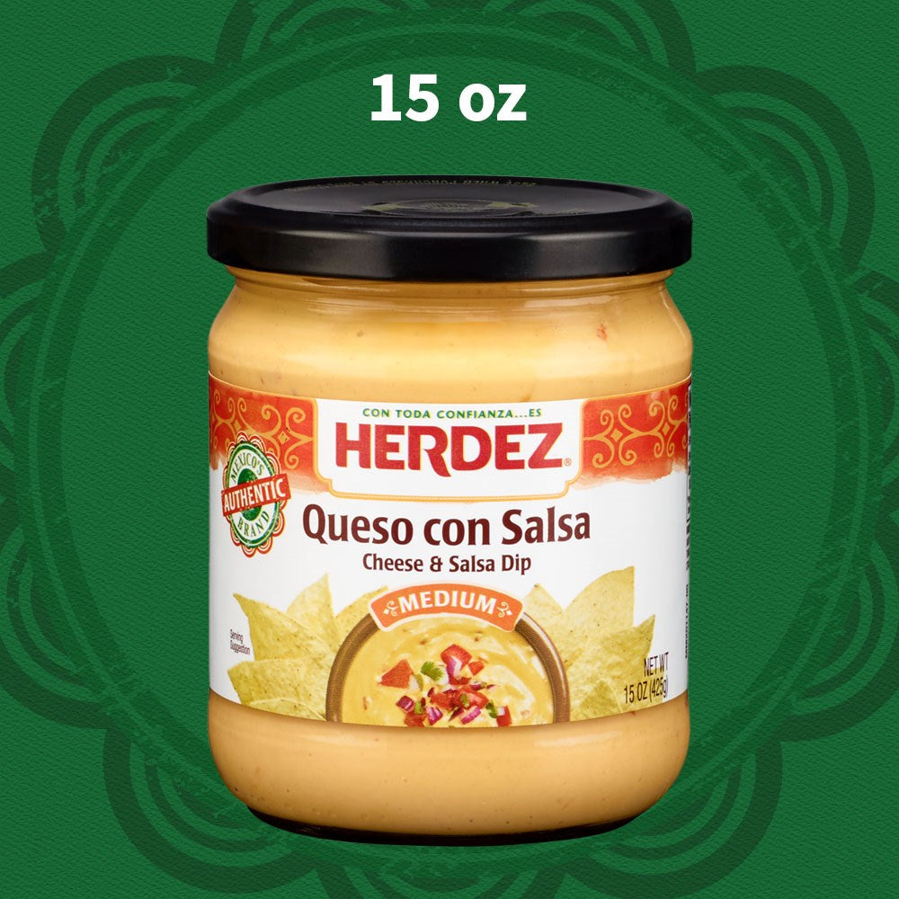 Herdez Queso Con Salsa Creamy Dip Medium 15oz/425g