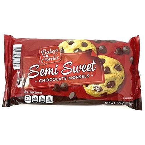 Bakers Corner Morsels Semi Sweet Chocolate 12oz/340g