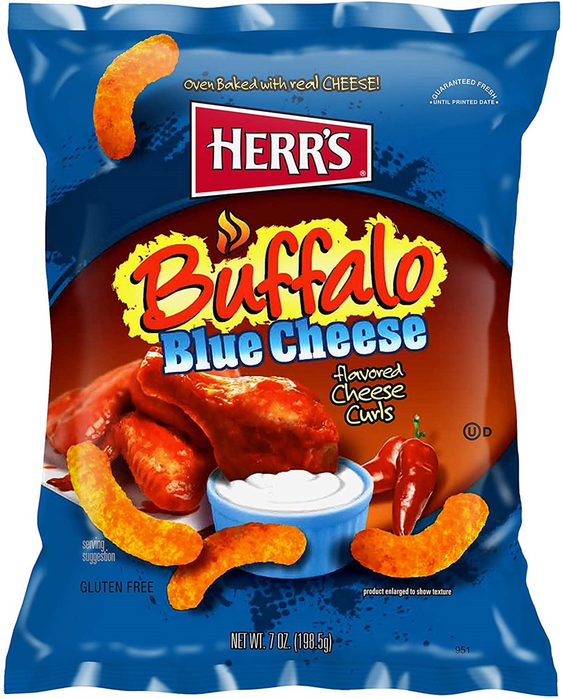 Herrs Buffalo Blue Cheese Cheese Curls 7oz/198.5g
