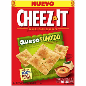 Cheez-its Queso Fundido White Cheddar, Onion, Tomato, Jalapeno Flavor 12.4oz/351g