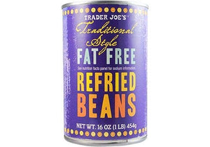 Trader Joes Fat Free Refried Beans 16oz/454g