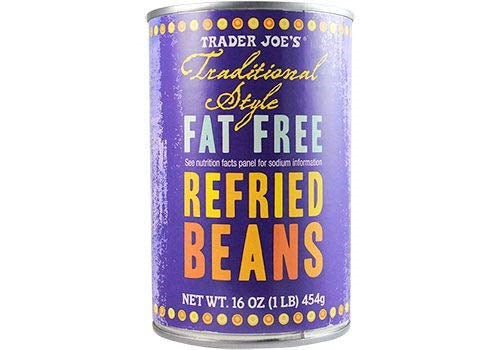 Trader Joes Fat Free Refried Beans 16oz/454g