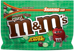 M&Ms Crunchy Mint Sharing Size 8oz/226.8g