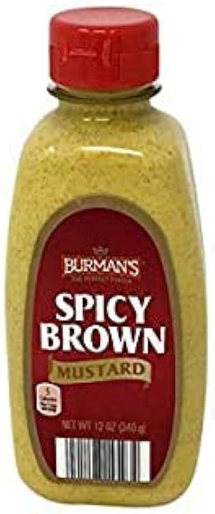 Burmans Mustard Spicy Brown 12oz/340g