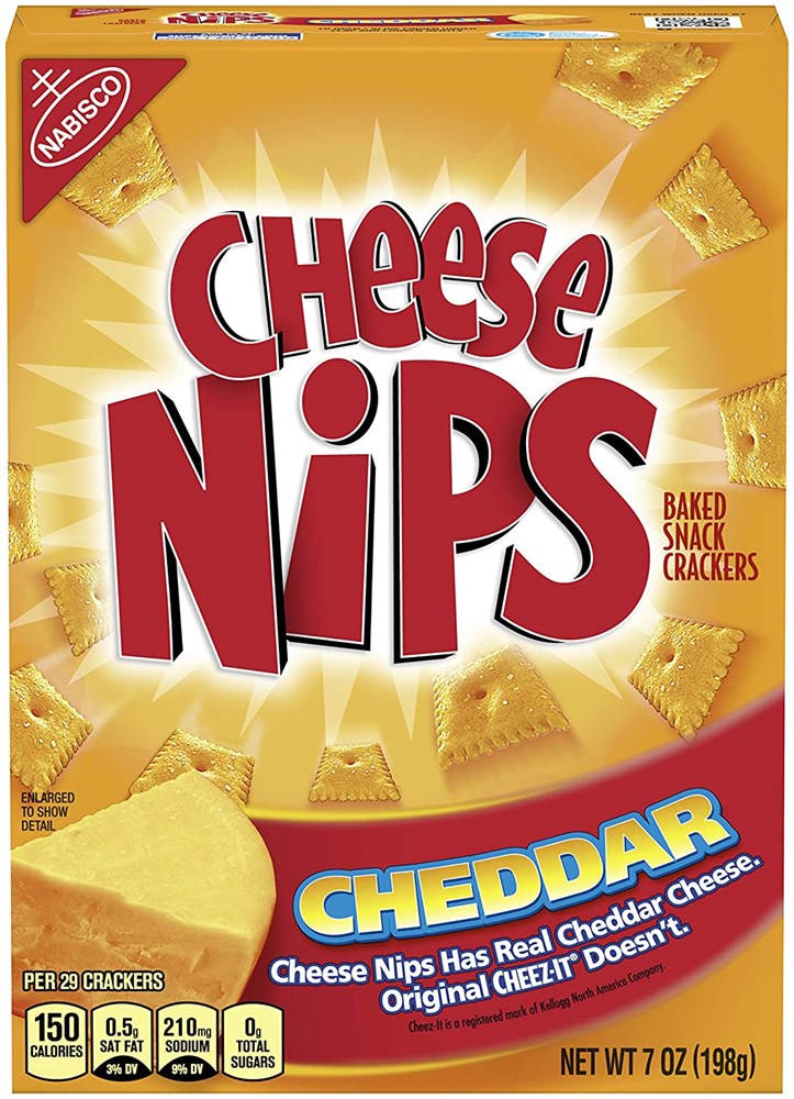 Nabisco Cheese Nips Cheddar 7oz/198g