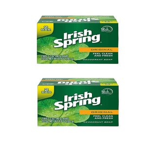 Irish Spring Original Deodorant Soap 2pk 3.2oz/90.7gm