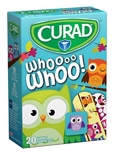Bandaids Curad Owl Adhesive Bandages 20 Bandaids