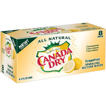 Load image into Gallery viewer, Canada Dry Seltzer Water Grapefruit can 12floz/355ml
