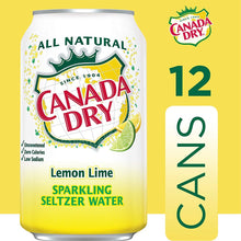 Load image into Gallery viewer, Canada Dry Seltzer Water Lemon Lime can 12floz/355ml
