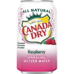 Canada Dry Seltzer Water Raspberry 12floz/355ml