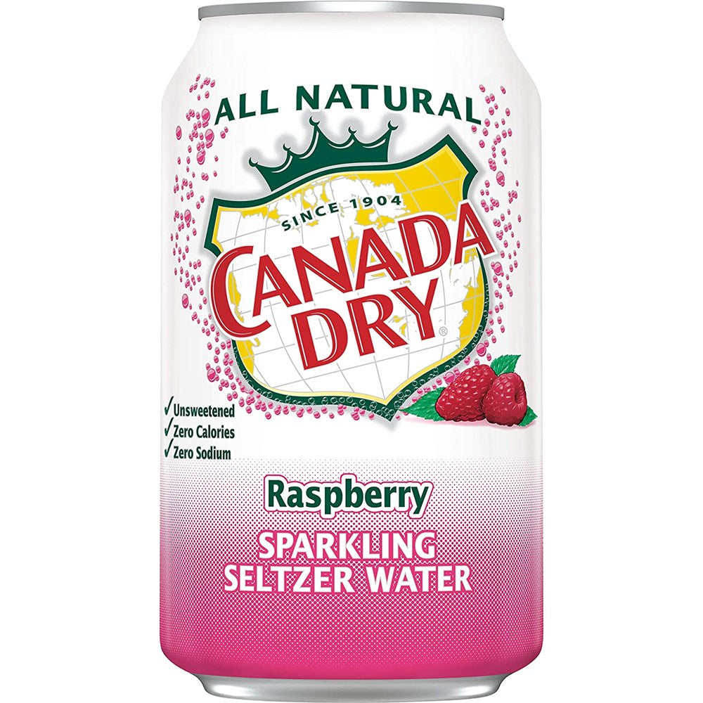 Canada Dry Seltzer Water Raspberry 12floz/355ml