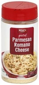 Winco Parmesan Remano Cheese Grated 8oz/227g