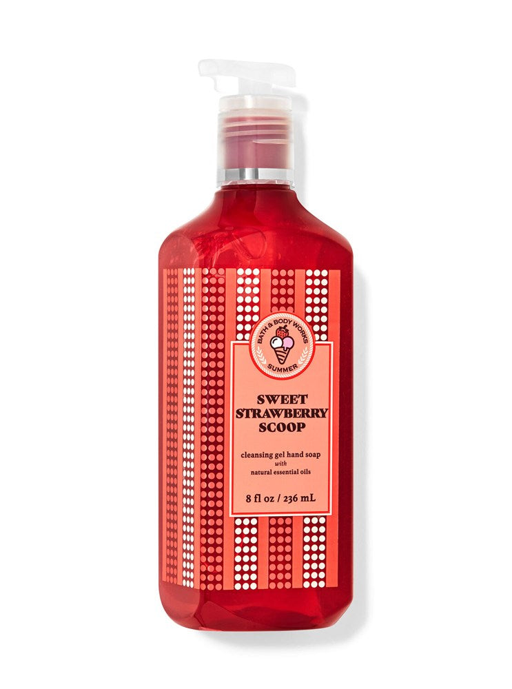 B&BW Gel Hand Soap Sweet Strawberry Scoop by Bath & Body Works 8.75floz/259g