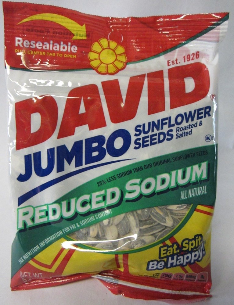 David Jumbo Reduced Sodium Sunflower Seed 5.25oz/149g