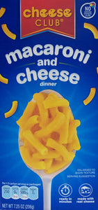 Cheese Club Mac & Cheese Dinner 7.25oz/206g